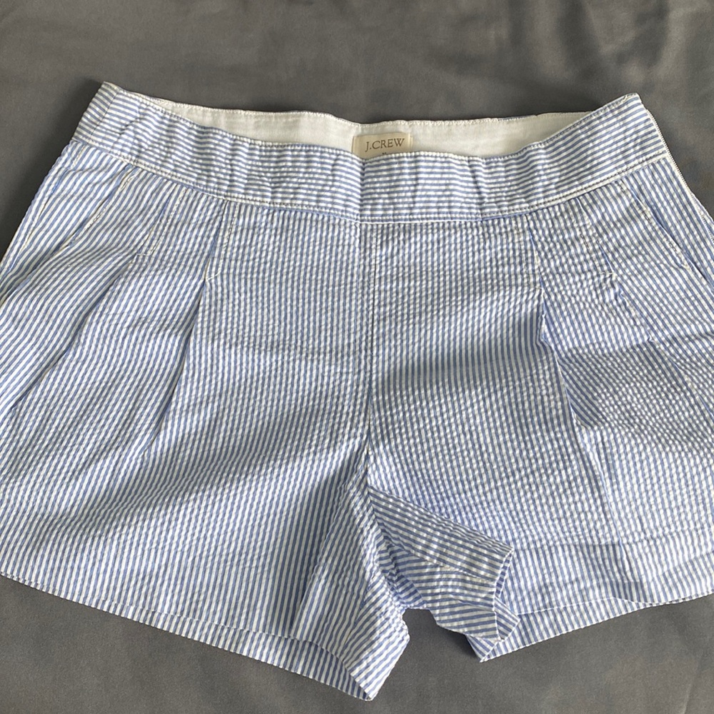 J crew seersucker shorts